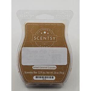 Scentsy Wax Bar Salted Caramel Cupcake 3.2 oz Wax Melt Clamshell
